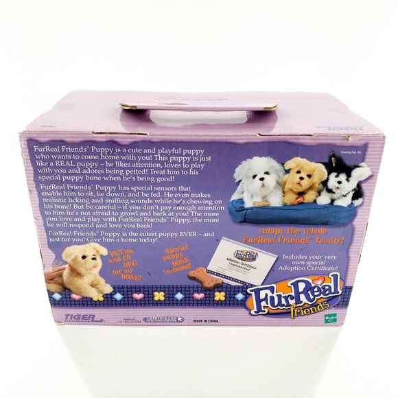 Tiger Electronics Fur Real Friends Electronic Puppy Talks Tail Wags Sits Sealed - Picture 6 of 9